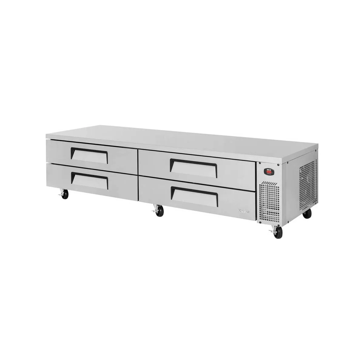 Turbo Air TCBE-96SDR-N 96" 4 Drawers Refrigerated Chef Base, Flat Top, 18.6 cu. ft.