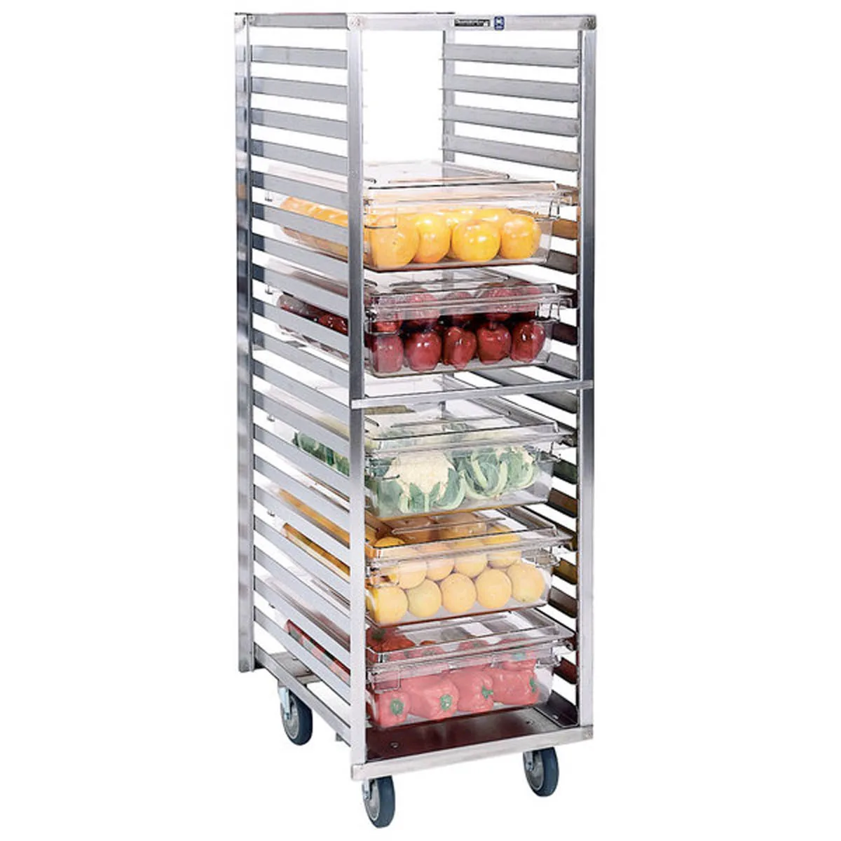 Lakeside 166 Full Height Polycarbonate Box & Steam Table Pan Rack w/ 20 Pan Capacity