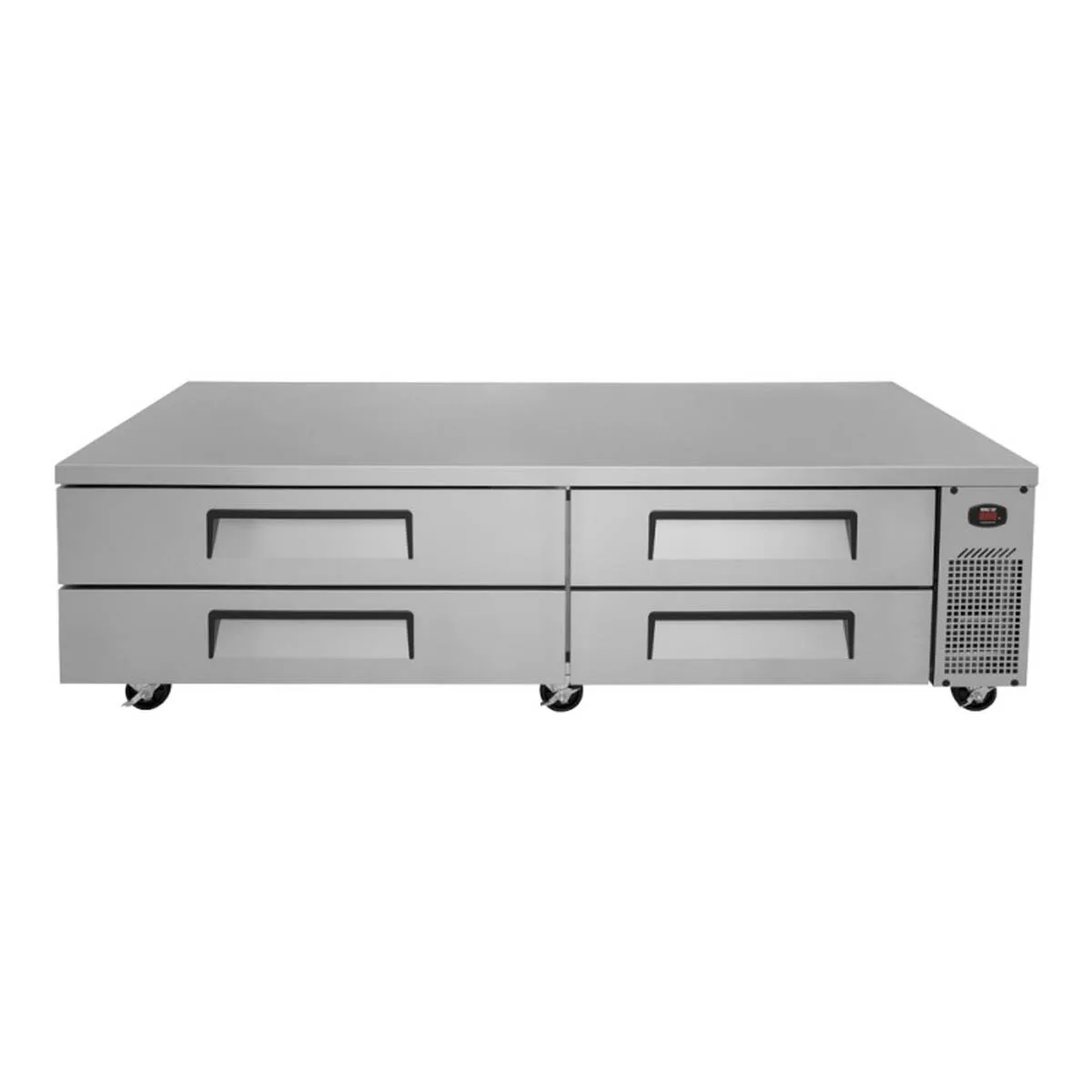 Turbo Air TCBE-82SDR-N 83" 4 Drawers Refrigerated Chef Base, Flat Top, 16 cu. ft.
