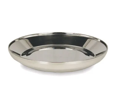 Lakeside 7504 Pellet Base – 9-1/3" Dia x 1-1/2" H Stainless, Safe‑Rim, 90 Min Retain - 12/Case
