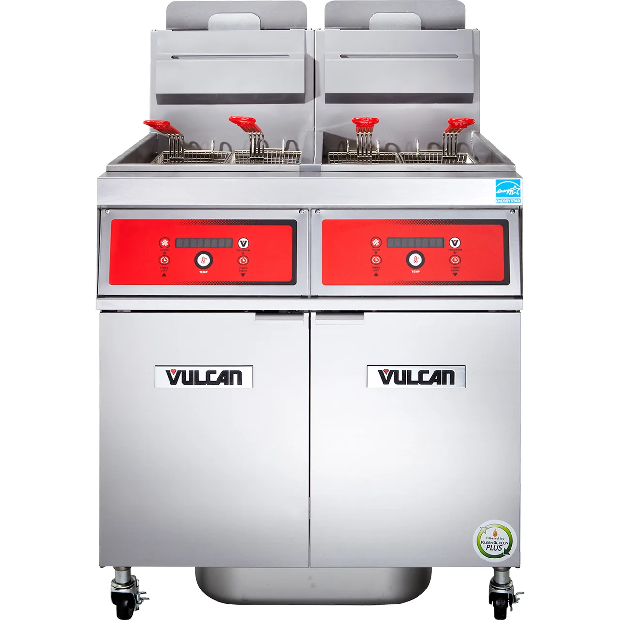 Vulcan 2VK45DF 31" Powerfry5™ Multiple Battery Gas Fryer w/ (2) 50 lbs, Frypots, Filtration System