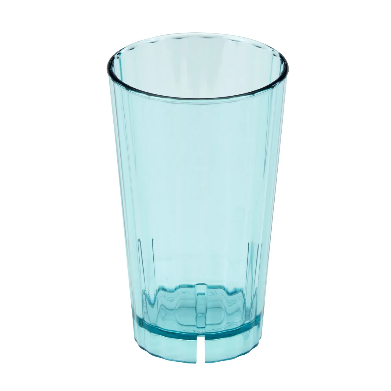 Cambro HT8CW196 Camwear Tumbler, 8 oz Azure Blue Polycarbonate, 2‑11⁄16″ Top Diameter, Stacking Lugs