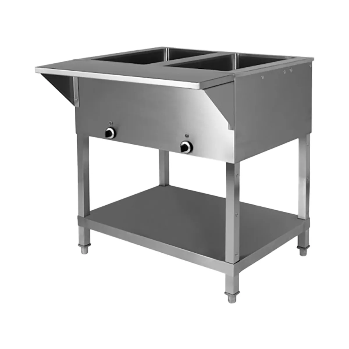 Klinger's Trading SW2H120 32" Electric Hot Food Serving Counter, (2) Sealed Wells