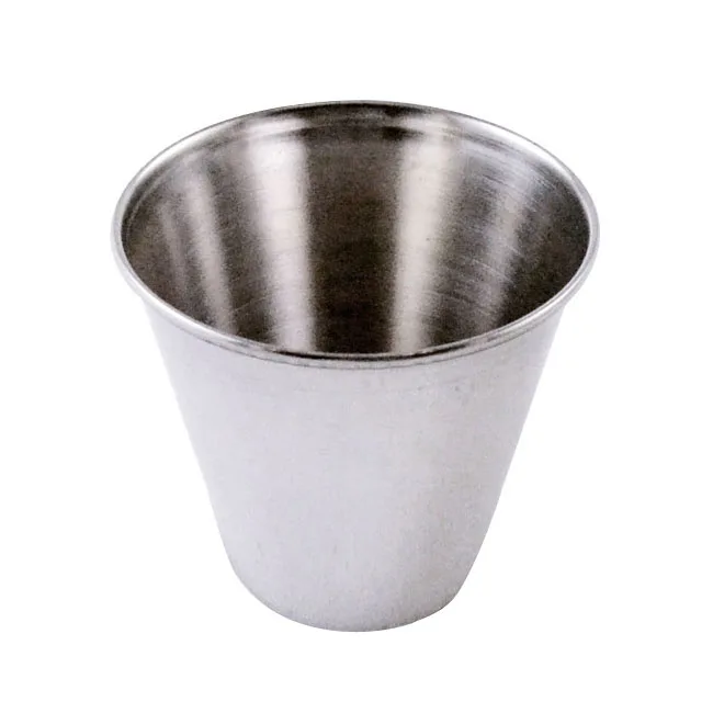 Omcan USA 80823 - 4 Oz Stainless Steel Sauce Cup, Metal Ramekin For Serving, - Dozen