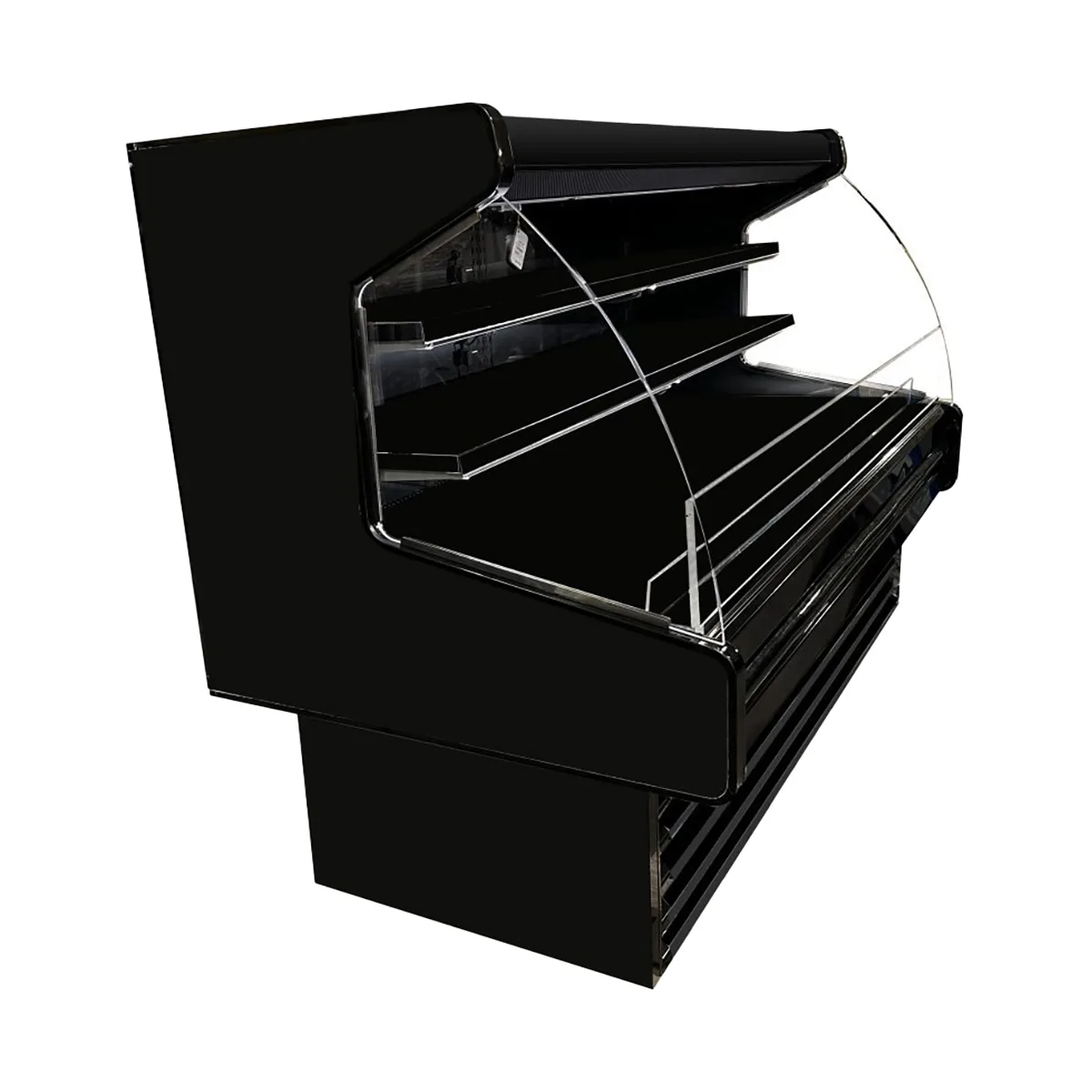 Howard-McCray SC-OD40E-4L-B-C-LED 51" Dairy Curved End Open Air Merchandiser in Black
