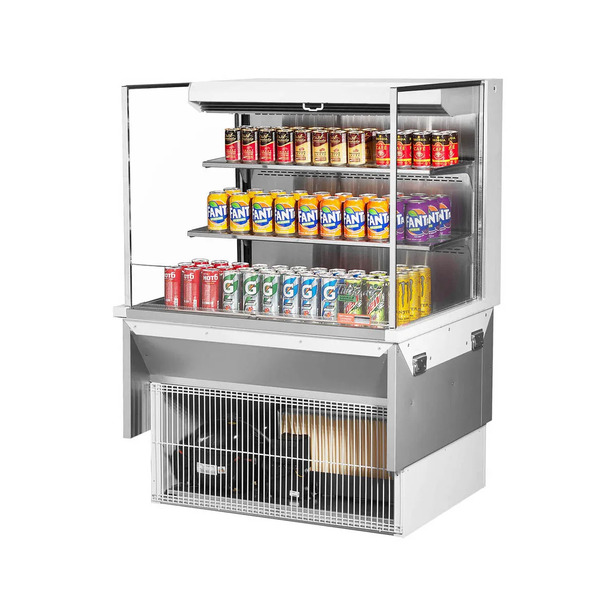 Turbo Air TOM-36L-UF-W(B)-3SI-N 36" Drop In Open Refrigerated Deli Display Case