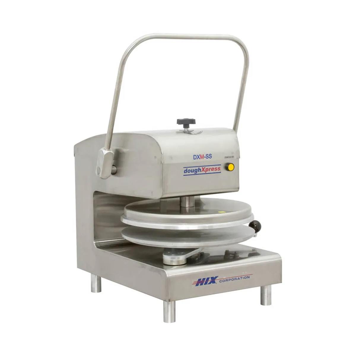 DoughXpress DXM-SS-120 18" Manual Pizza Dough Press with Single Heat and Digital Temperature Control