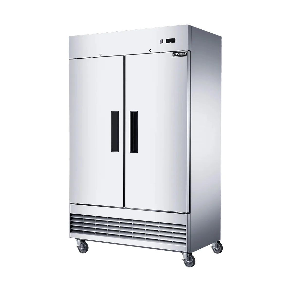 Dukers Appliance Co D47ER 48" 2-Solid Door Reach-In Refrigerator, Bottom Mount, 29.51 cu. ft.