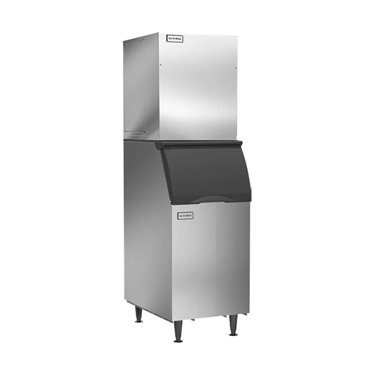 Ice-O-Matic GEM0650A90/B42/KBT24 Air Cooled Nugget 700 lb Ice Machine with Bin, 351 lb Storage