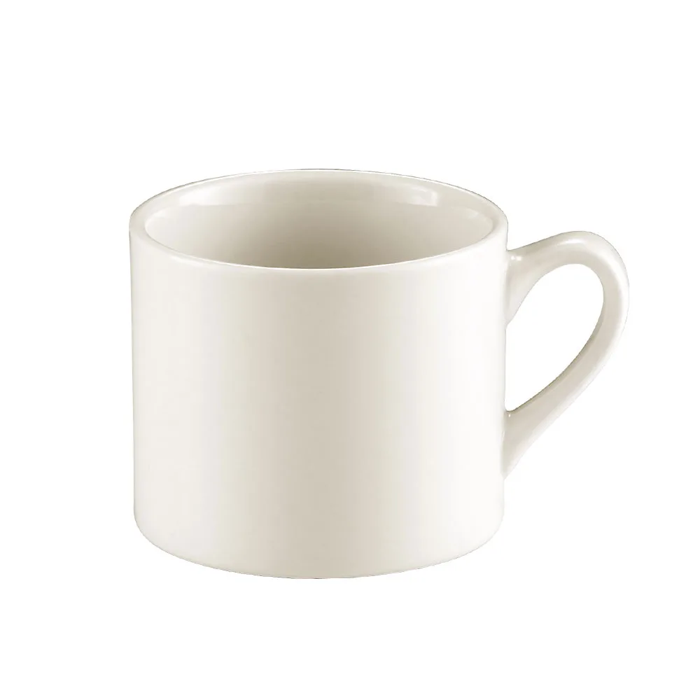CAC China MUM-15 15‑Oz Mug, 3‑3/4" Dia x 3‑1/2" H, White Ceramic, Microwave Safe - 1 Dozen
