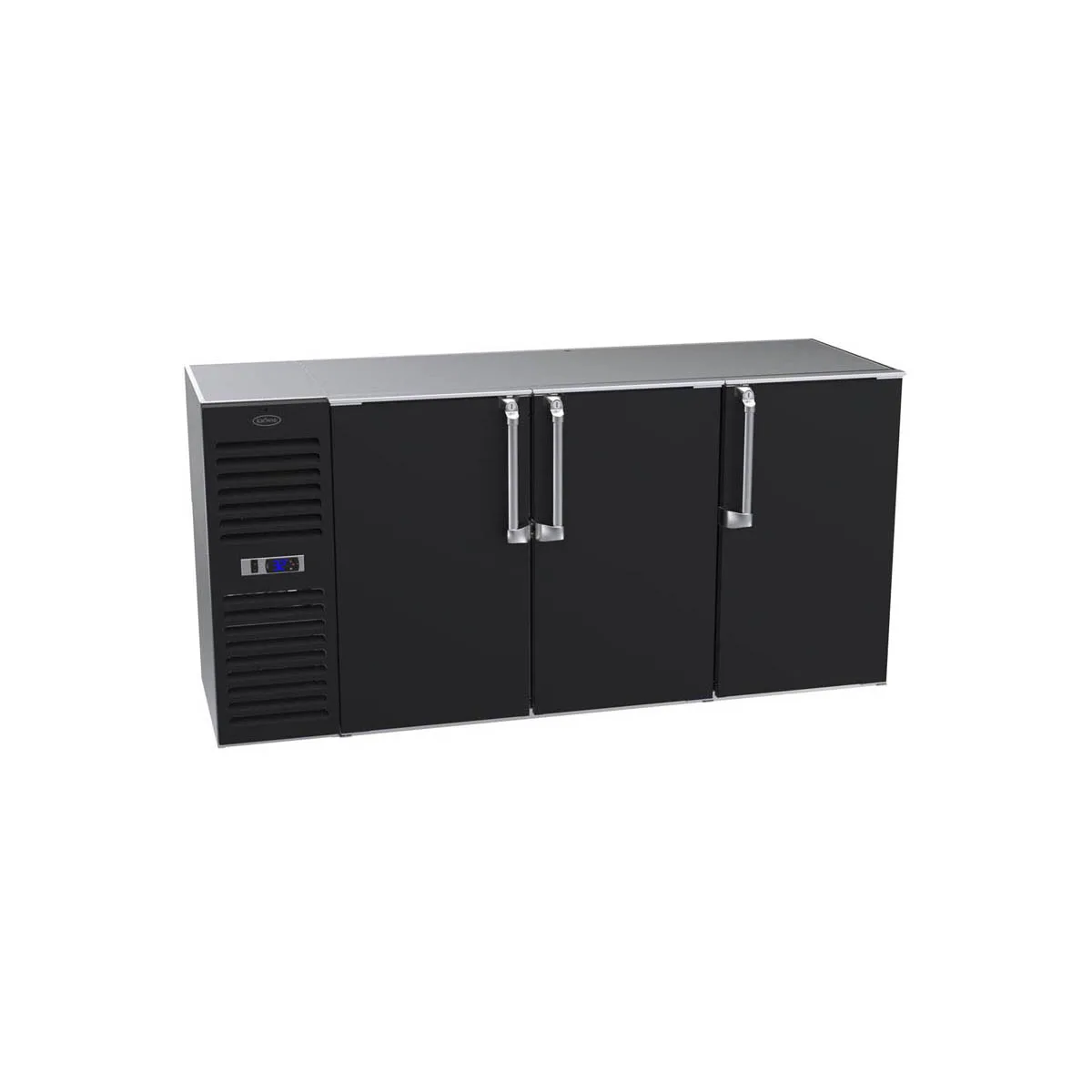 Krowne NS72 72" 3 Section Back Bar Cooler with Solid Door