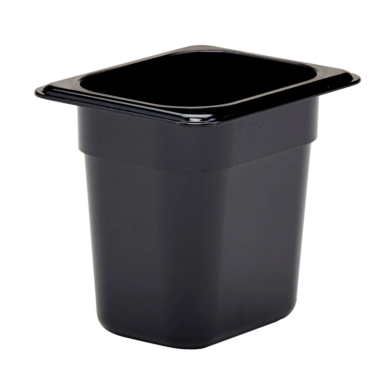 Cambro 86HP110 H‑Pan Pan, 1/8 Size, 6″ Deep, Black Plastic, Non‑Stick, ‑40°F–375°F, NSF