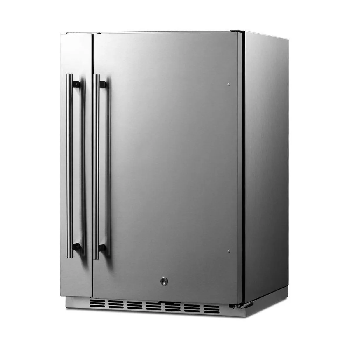 Summit FF19524 24" Built-in or Freestanding Undercounter Refrigerator in Stainless Steel, 3.13 cu. ft.