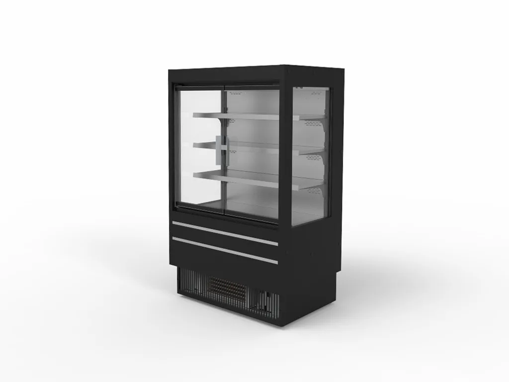 Turbo Air TOM-40MSEB-N-GD Open Merchandiser, 10.4 cu ft, Interior, Exterior, LED Light, R290