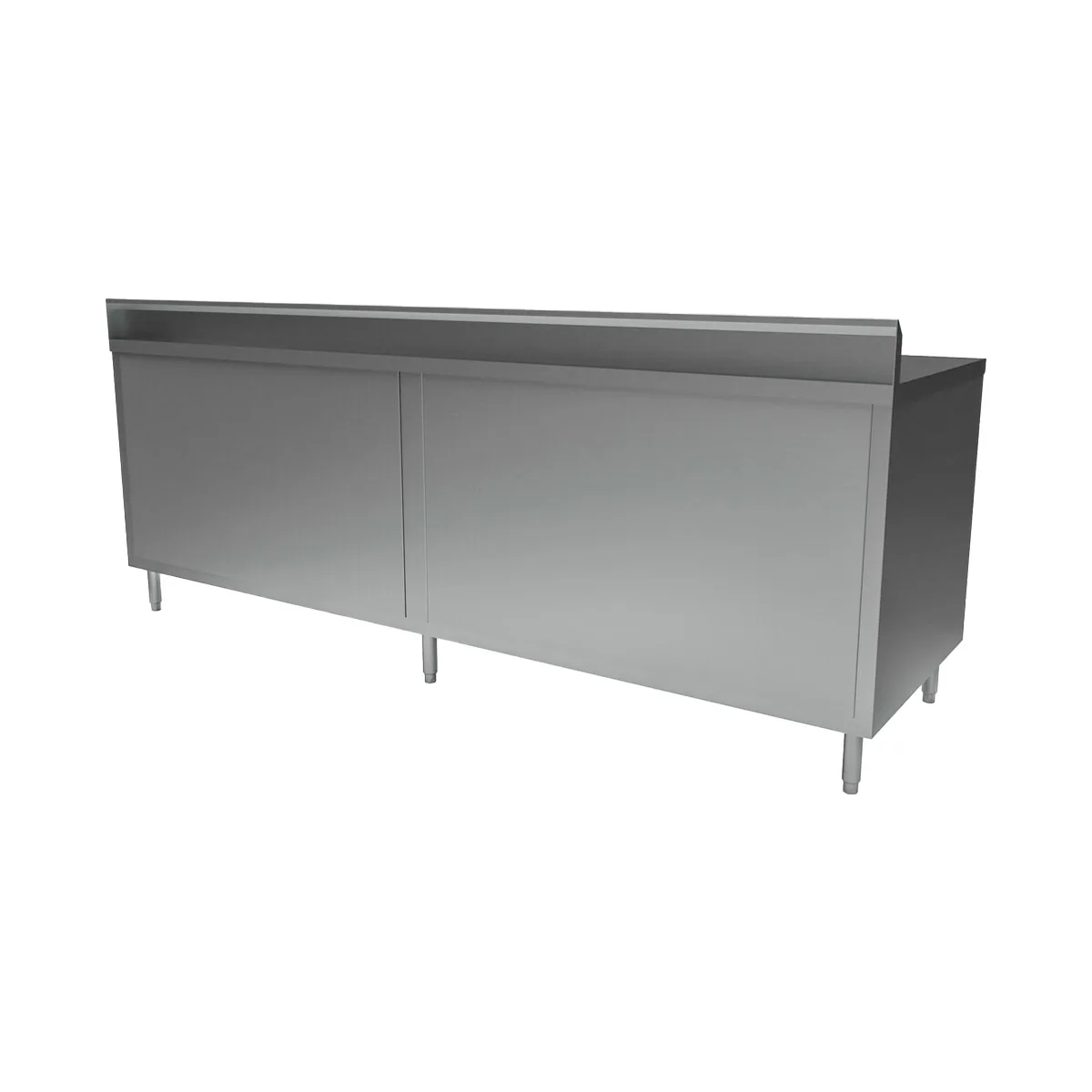 BK Resources CSTR5-36120 Cabinet Base Open Front Work Table, 120"W x 30"D - Square / Flat Edge