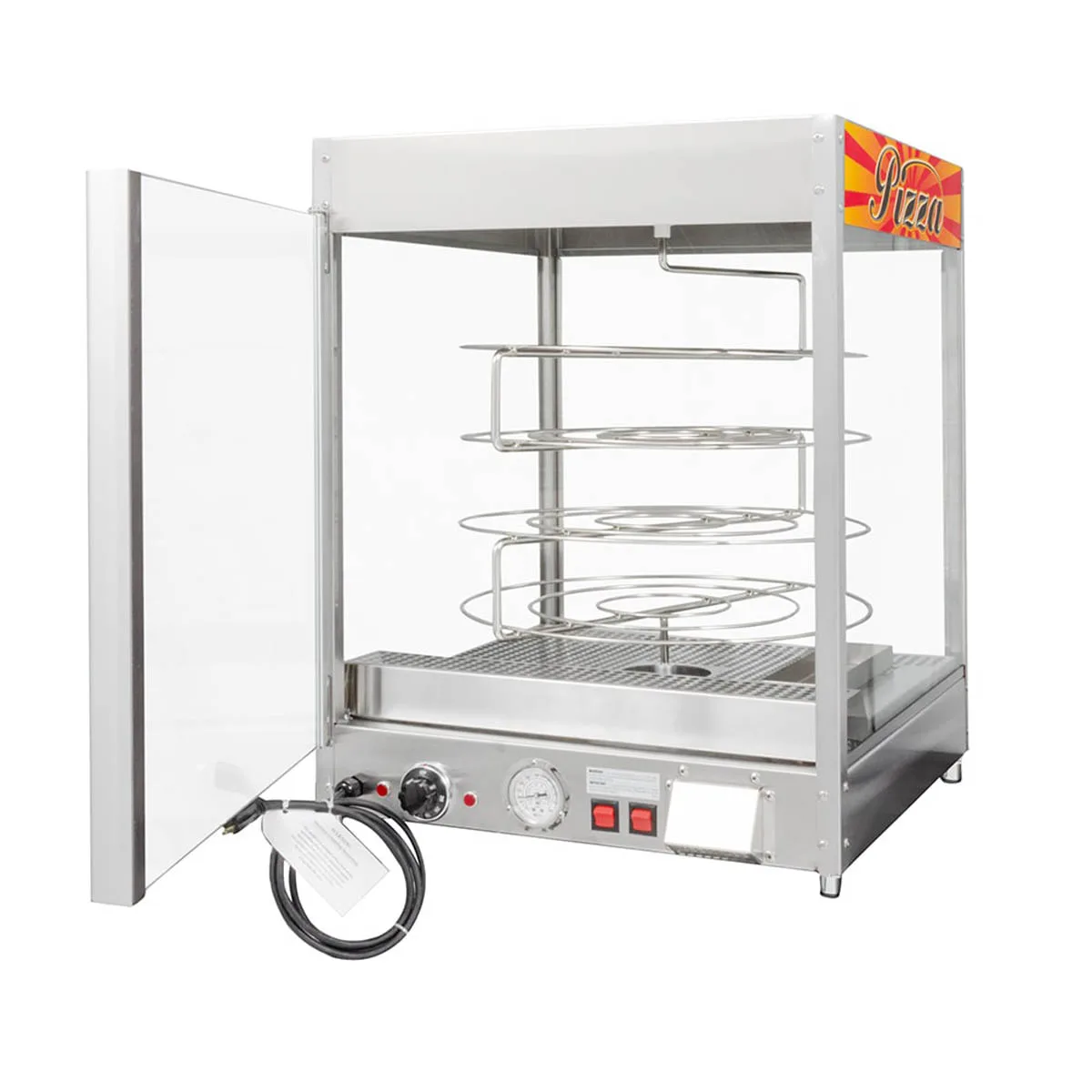 Doyon DRPR4 22" Full Service Countertop Food Warmer/Display Case, 4 Shelves