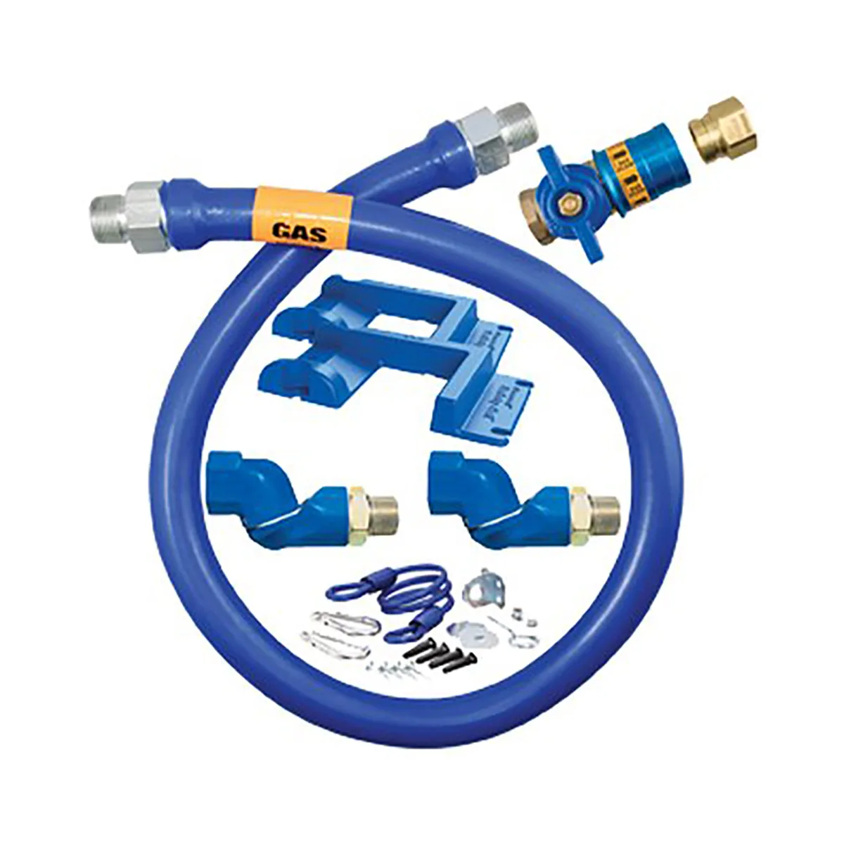 Dormont 1675KITCF2S48PS Deluxe Safety Quik 36" Gas Connector Kit, Two Swivels, Safety Set, 3/4" Dia