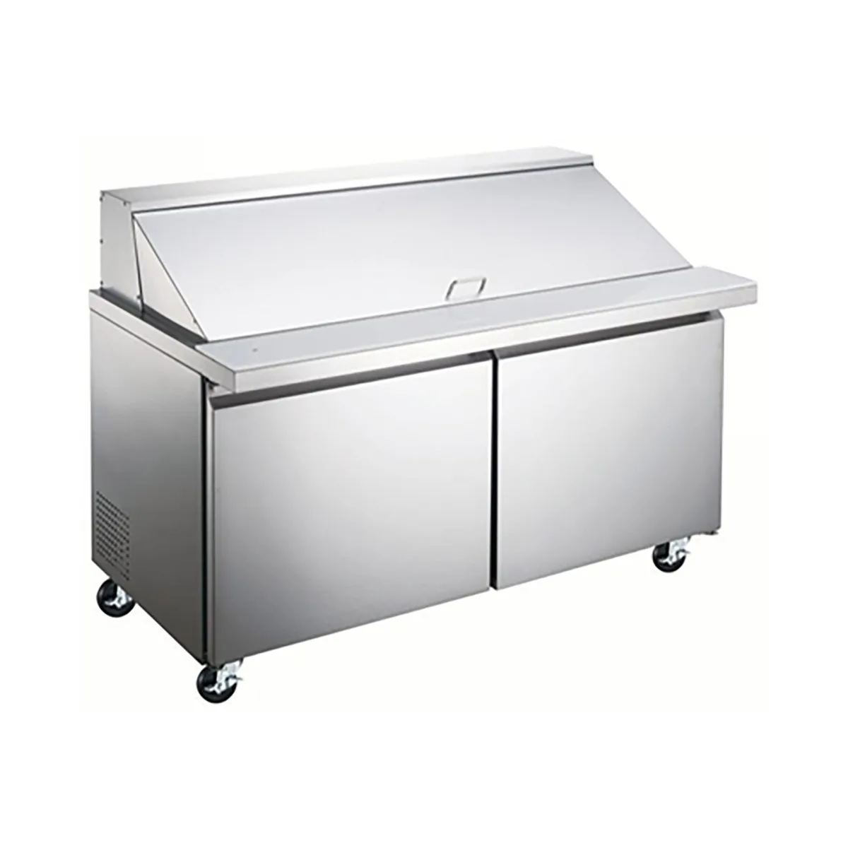 Hurakan HKN-SPMT60R2E 60" Mega Top Sandwich Prep Table, 2 Door, 16.6 cu. ft.