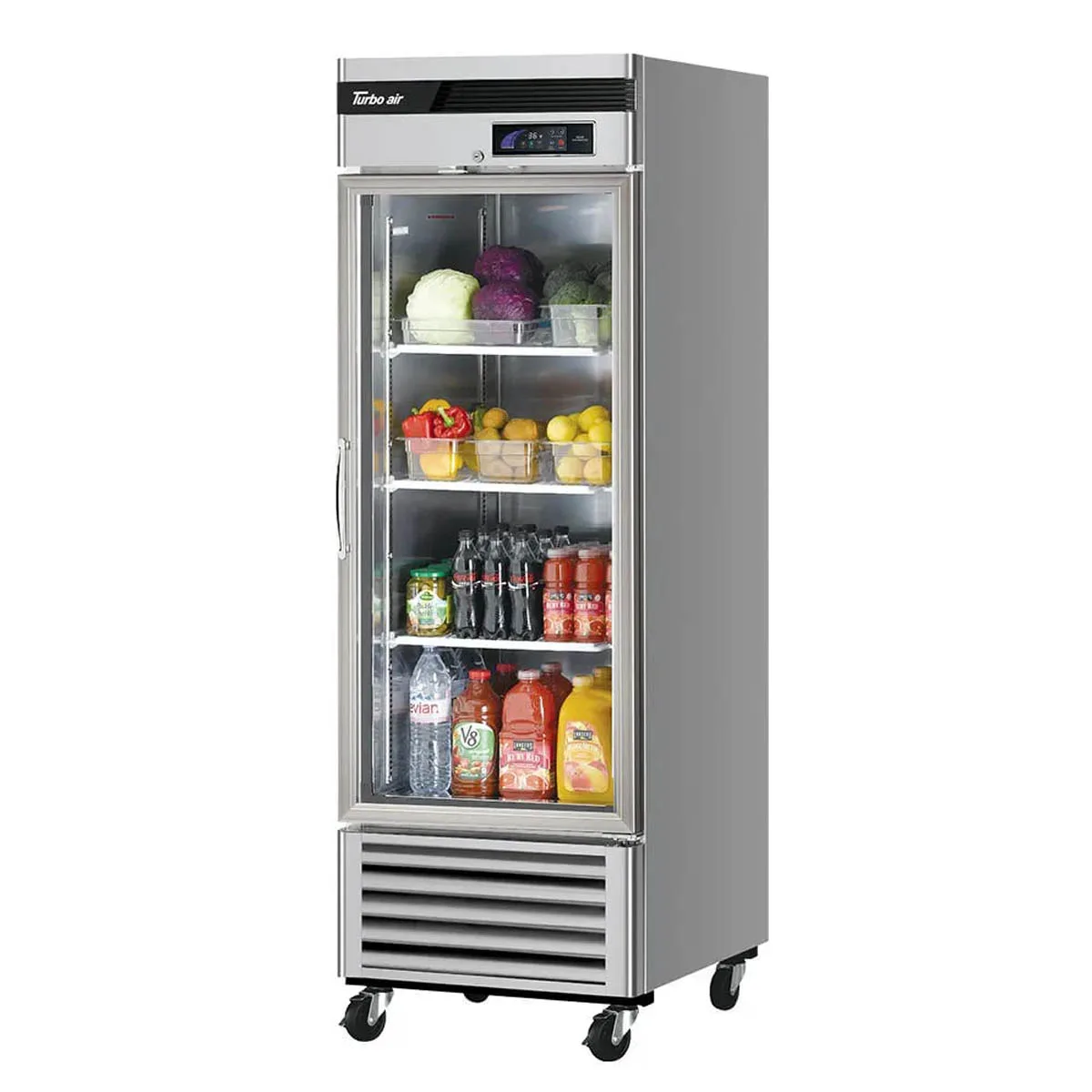 Turbo Air TSR-23GSD-N6 27" 1-Glass Door Merchandiser Refrigerator, 20 cu. ft., Stainless Steel