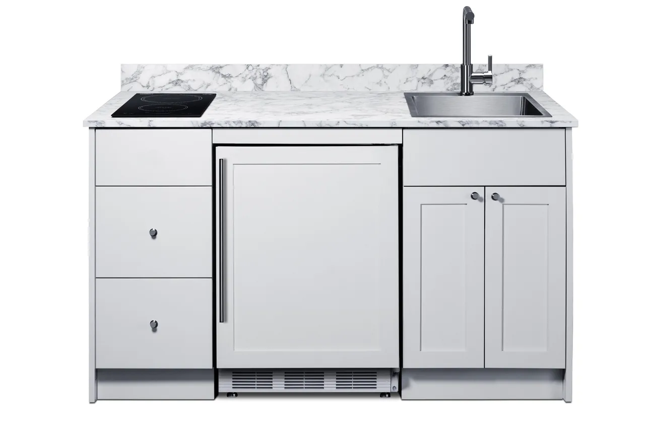 Summit CALDERAWH35I Turnkey Caldera Kitchen, Kitchenette with Refrigeration