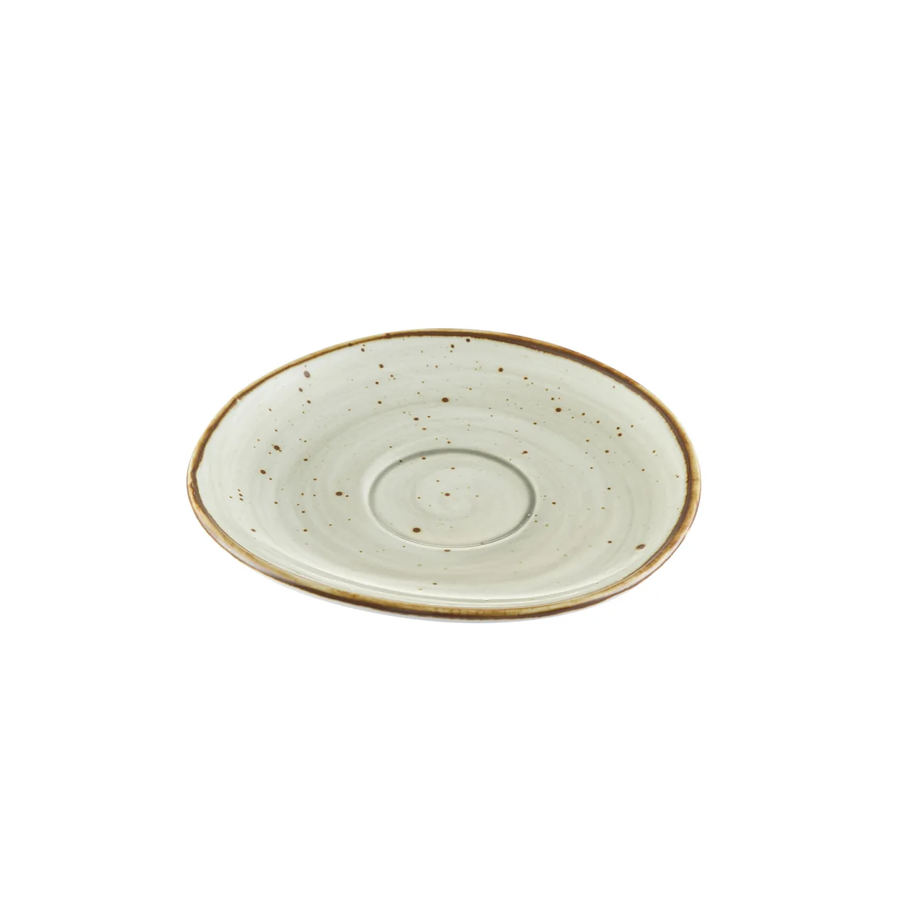 CAC China TUS-2-BGE Tucson Saucer 6¼" x 5¾" Porcelain Desert Beige Glaze Dishwasher Safe - 1 Dozen