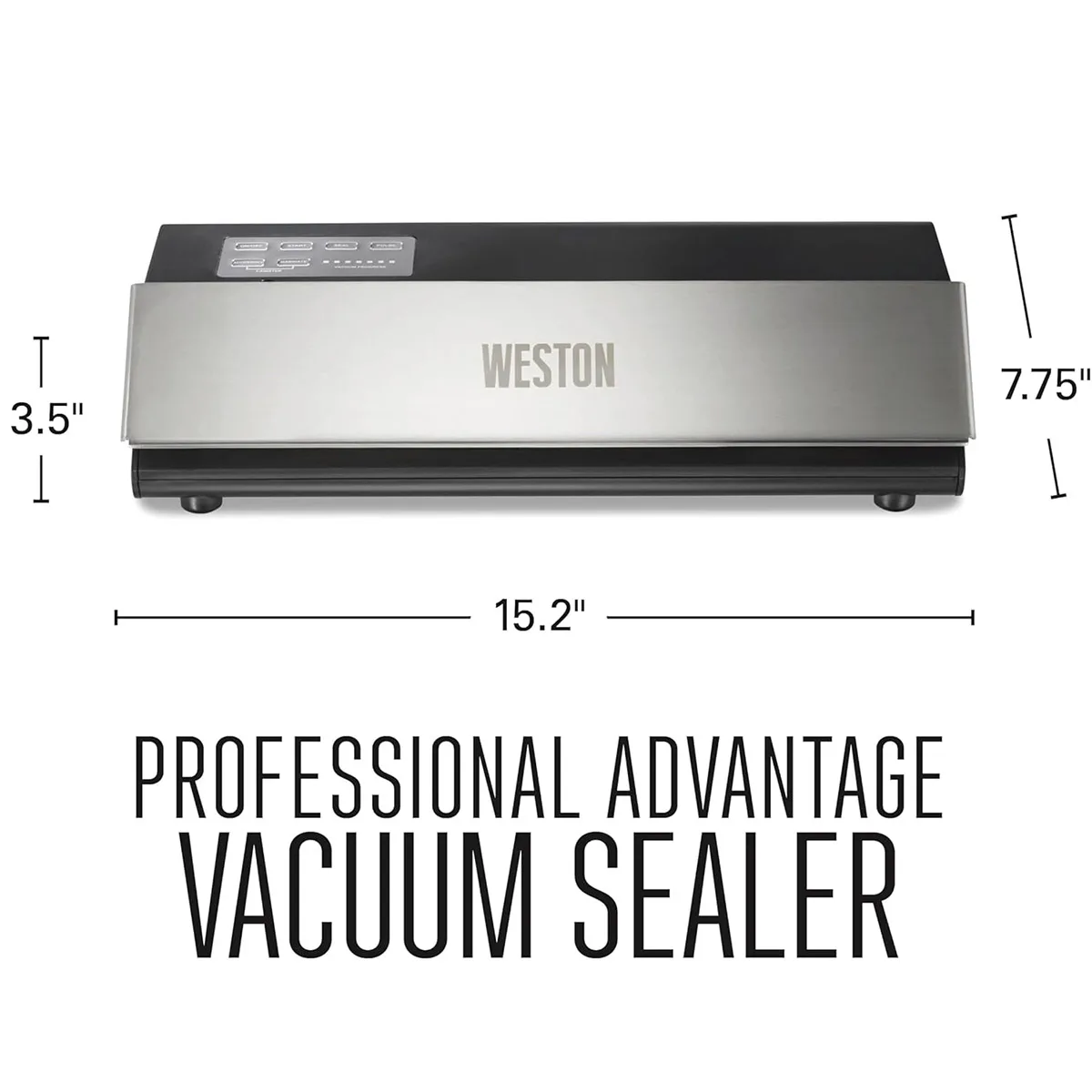 Hamilton Beach 65-0501-W Weston Countertop Professional Advantage External Vacuum Sealer with 11" Seal Bar