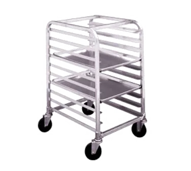 Winholt AL-1806-H Aluminum 6-Pan Mobile Intermediate Height Sheet Pan Rack w/ 5" Casters