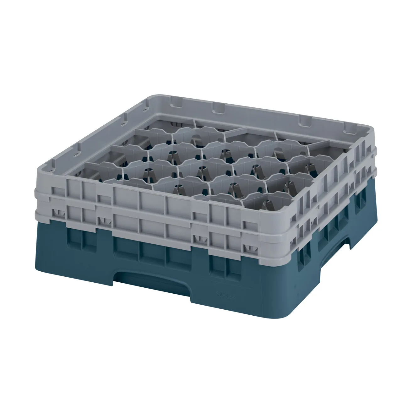 Cambro 20S434414 Camrack Glass Rack, Teal, Full Size, 19-3/4" x 19-3/4", 20 Compartments, 3-7/8" Max Dia, 5-1/4" Max Height