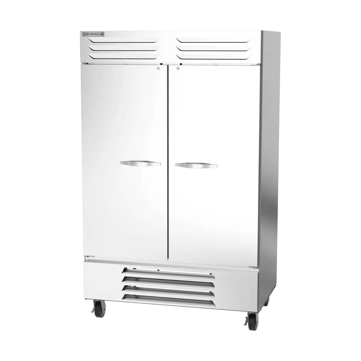 Beverage Air FB49HC-1S 52" 2-Solid Door Reach-In Freezer, Bottom Mount, 46.2 cu. ft., Stainless Steel Front