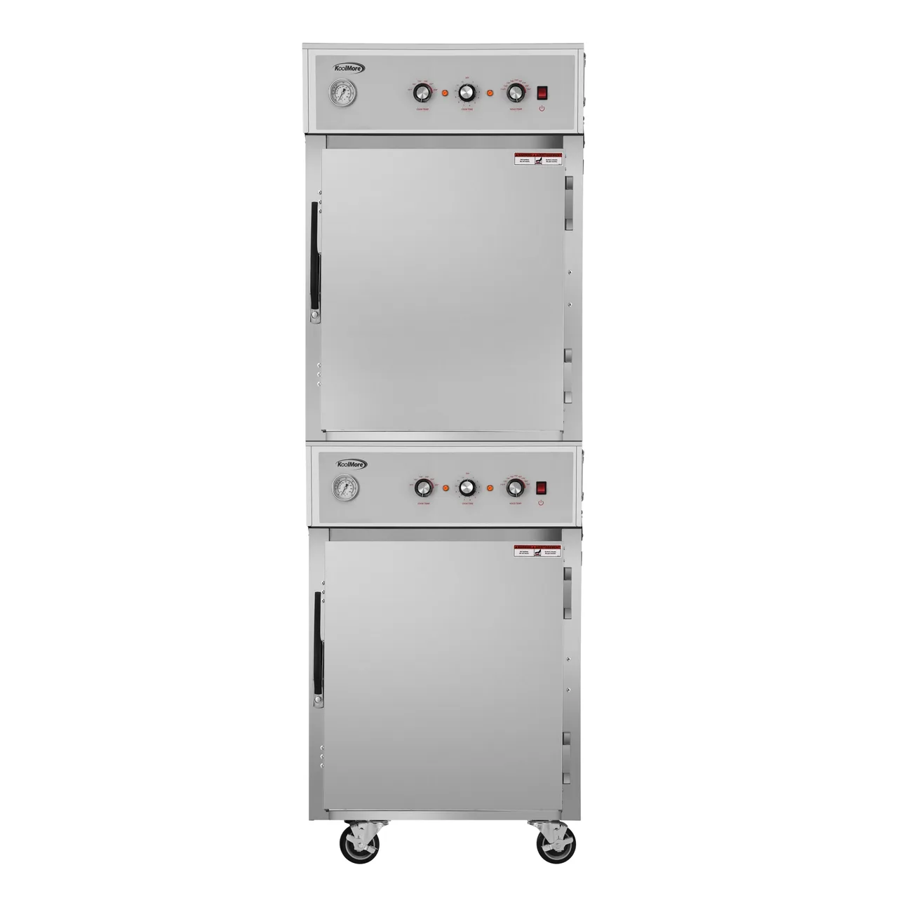 Koolmore KM-CCAH3-2D 2-Section 2-Door Dutch Door Heated Holding Cabinet, 33.31"W x 27.46"D x 81.18"H, Stainless Steel