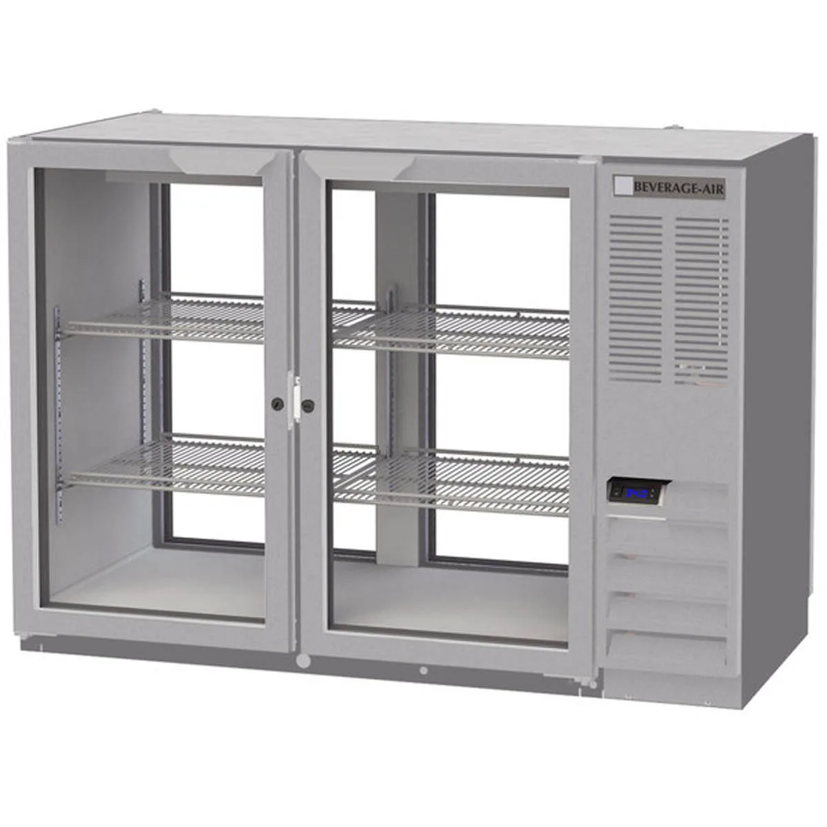 Beverage Air BB48HC-1-FG-PT-S 48" Two Section Pass-Thru Back Bar Cooler
