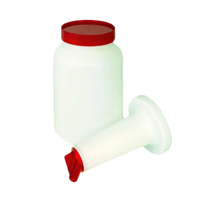 Thunder Group PLSNP02R Storer And Pour, 2 Quart, Color-Coordinated Spout And Cap, Plastic
