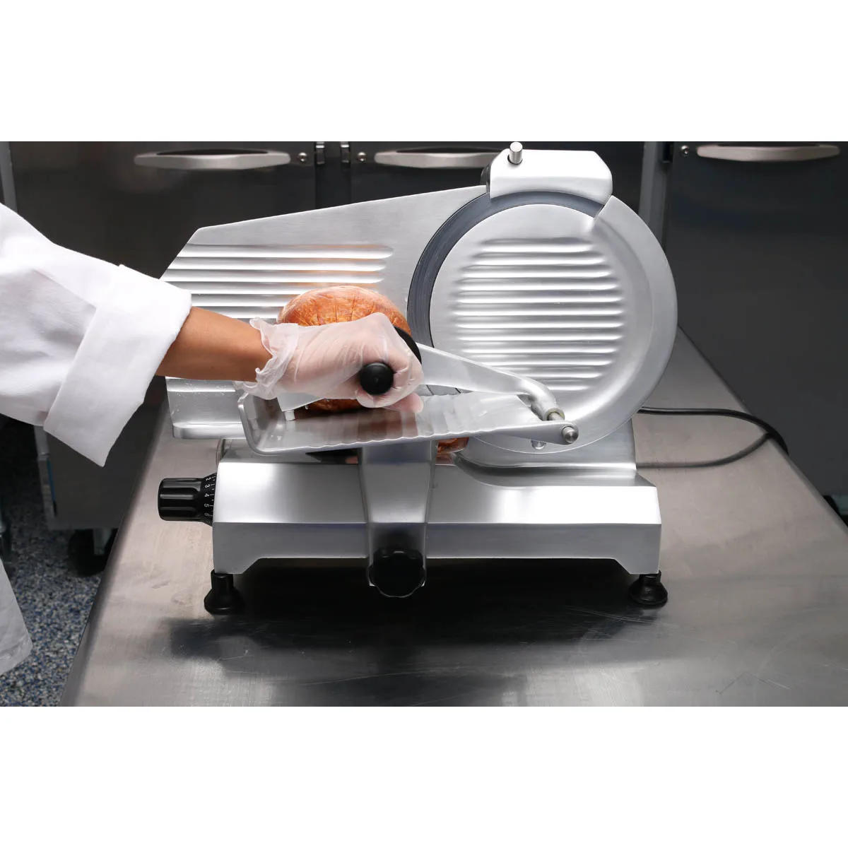 Globe C12 Chefmate Series 12" Manual Meat Slicer, Belt-Driven, 1/3 HP