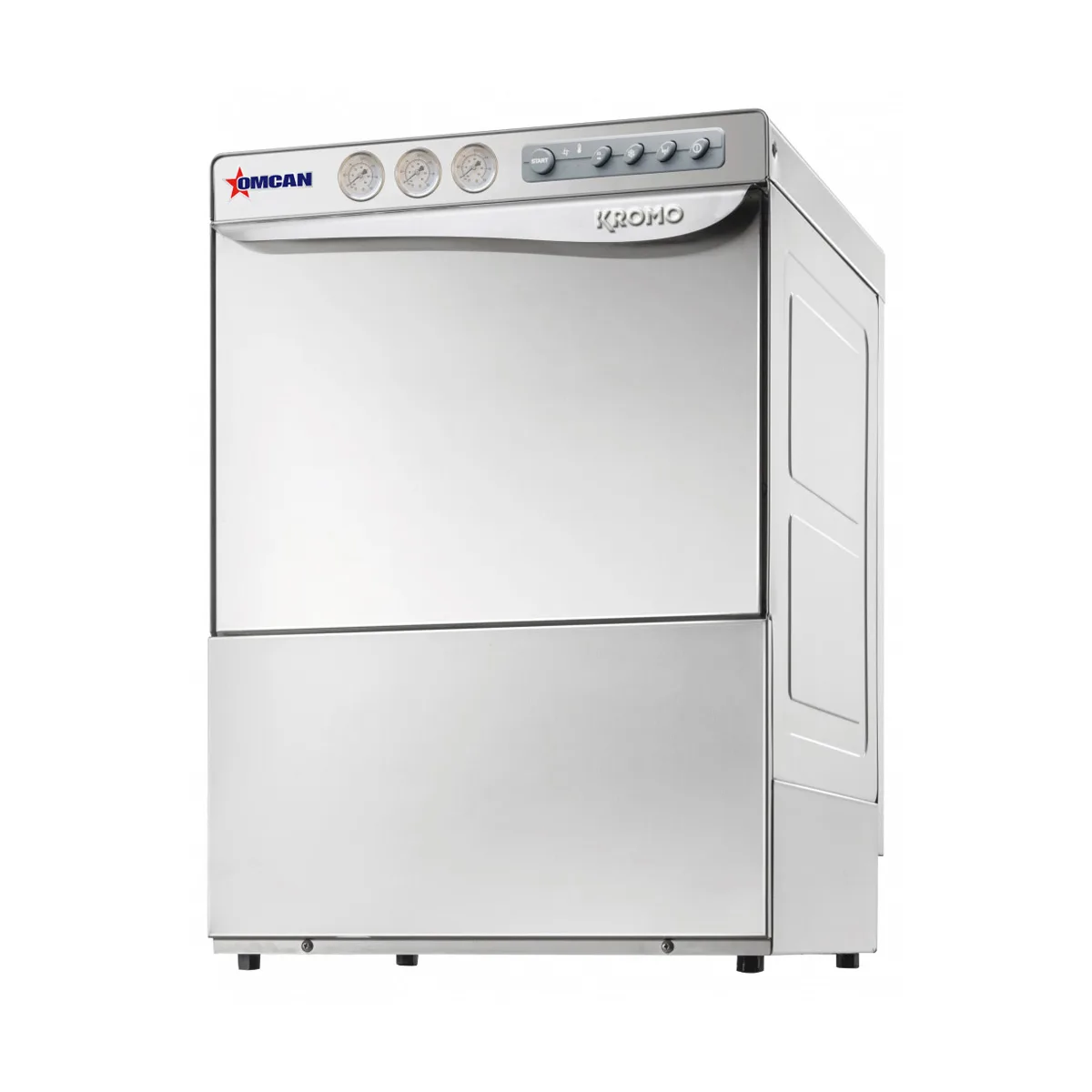 Omcan USA 49125 23" Undercounter Dishwasher,30 Racks/Hr-20 Gal/Hr-High Temp w/Booster
