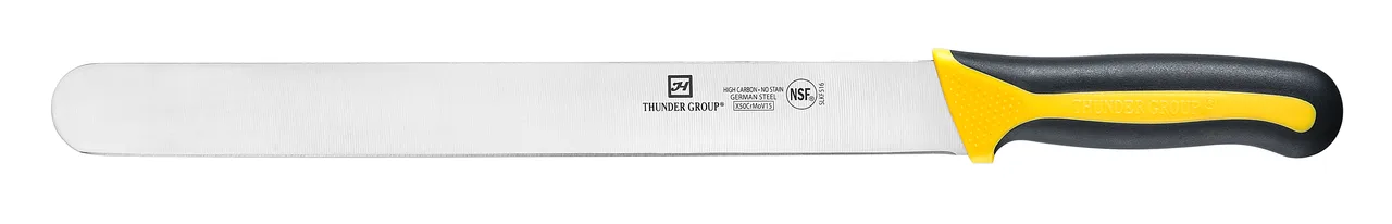 Thunder Group SLKF516 Slicer, 12" Blade, Soft-Grip Handles, German Steel
