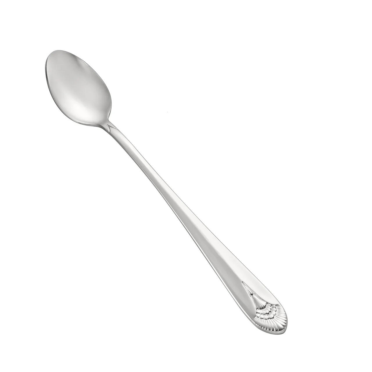 CAC China 8001-02 Iced Tea Spoon, 7-3/8" Length, Heavy Weight, 18/8 Stainless Steel - 1 Dozen