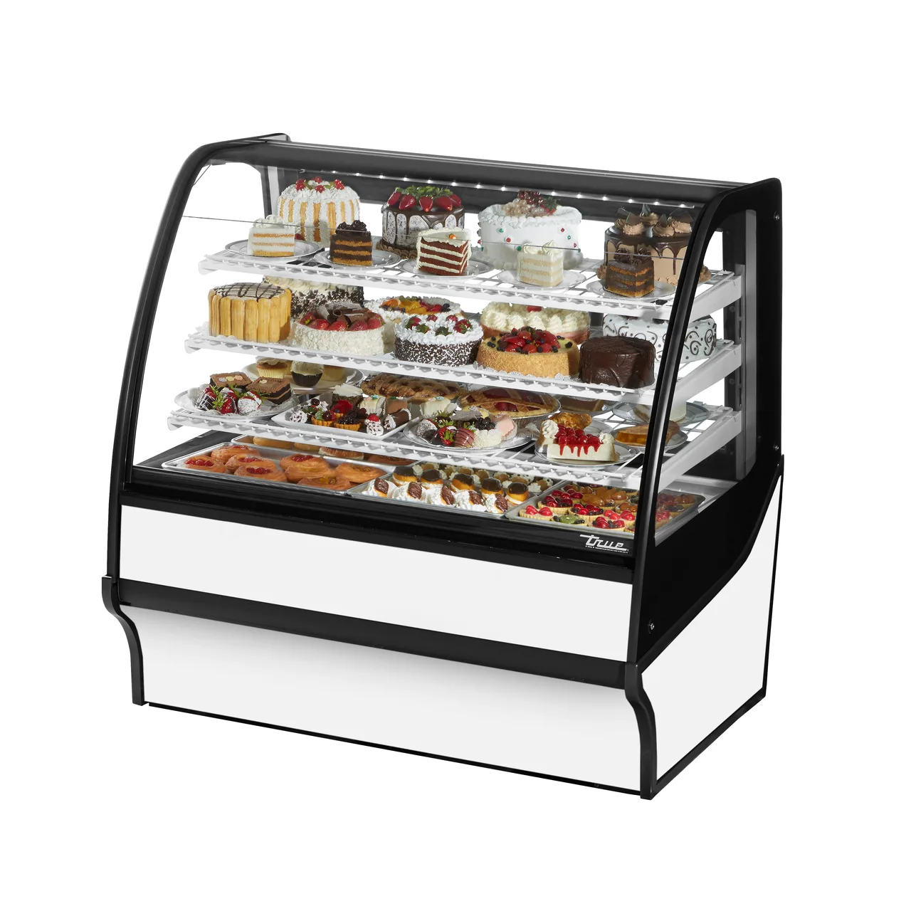 True TDM-R-48-GE/GE-S-W 48" Refrigerated Bakery Display Case, Stainless Steel