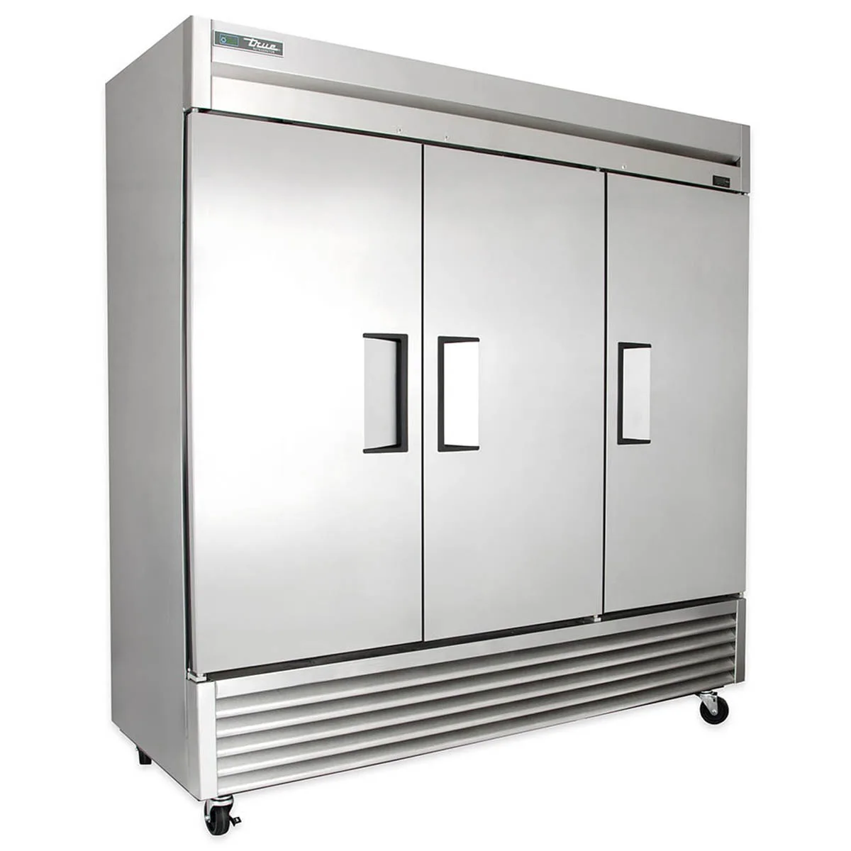 True TS-72F-HC 78" 3-Solid Door Reach-In Freezer, Bottom Mount, 72 cu. ft., Stainless Steel