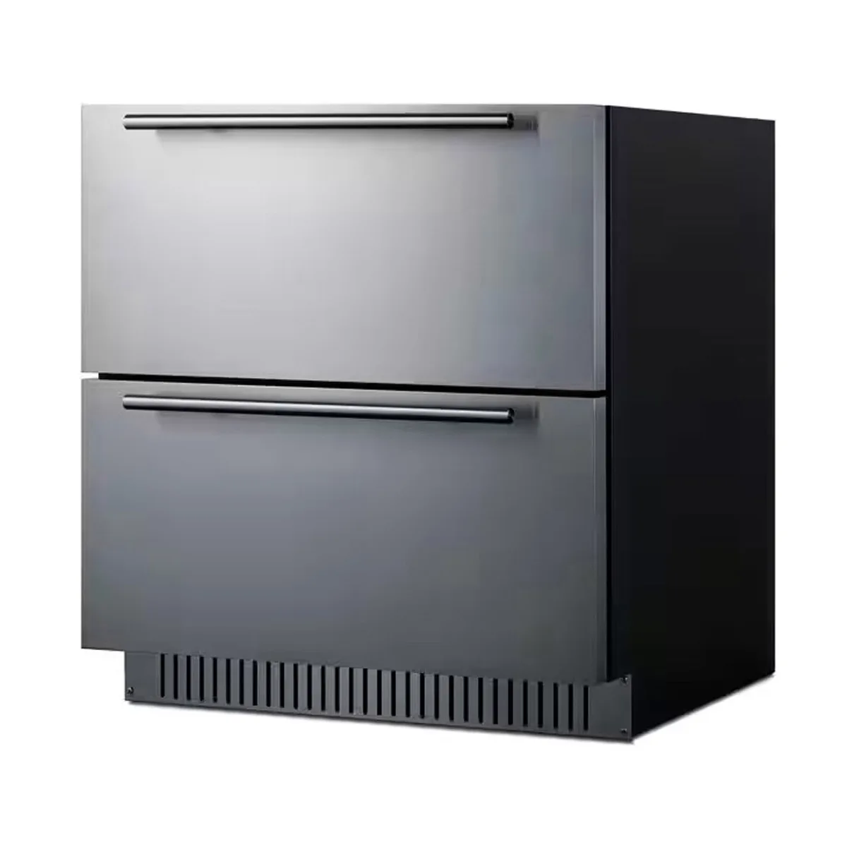 Summit SPR3032DADA 30" Built-in Outdoor Stainless Steel 2-Drawers Refrigerator in Black, ADA Compliant, 5.4 cu ft.