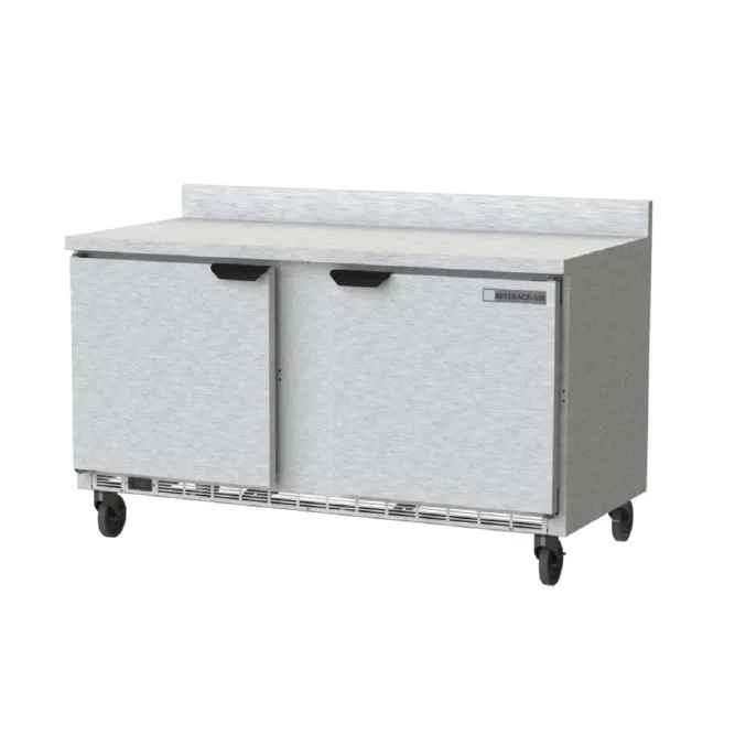 Beverage Air WTF60AHC-FIP 60" 2-Section Worktop Freezer w/ 2 Doors, 14.4 cu. ft.
