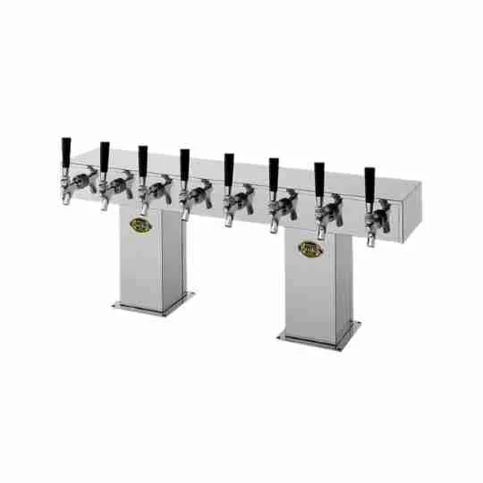 Perlick 4006-30BPC2 Bridge Tee Draft Beer Dispensing Tower, 12-1/8" Faucet Clearance