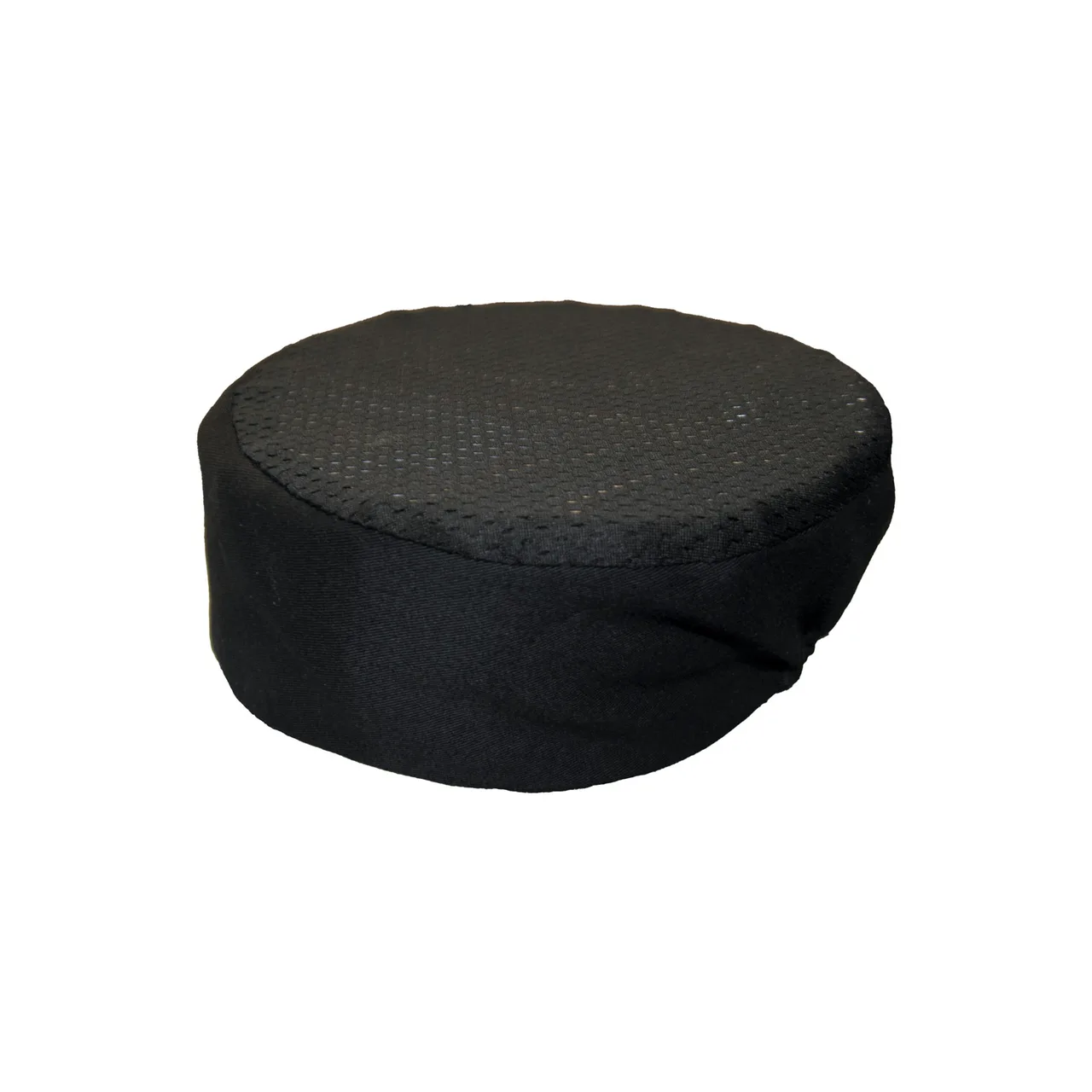 CAC China APHT-1KL Chef's Pride Hat Pillbox, 3-1/2"H, L/XL, Black Beanie