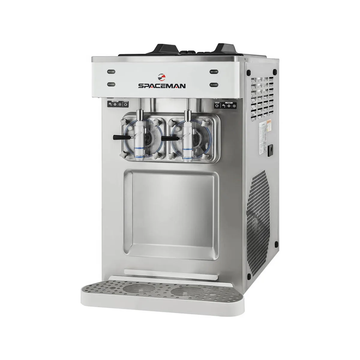 Spaceman 6695-C Cylinder Type Frozen Beverage Machine, Air Cooled w/12qt. Hopper, 3-1/2hp - Double