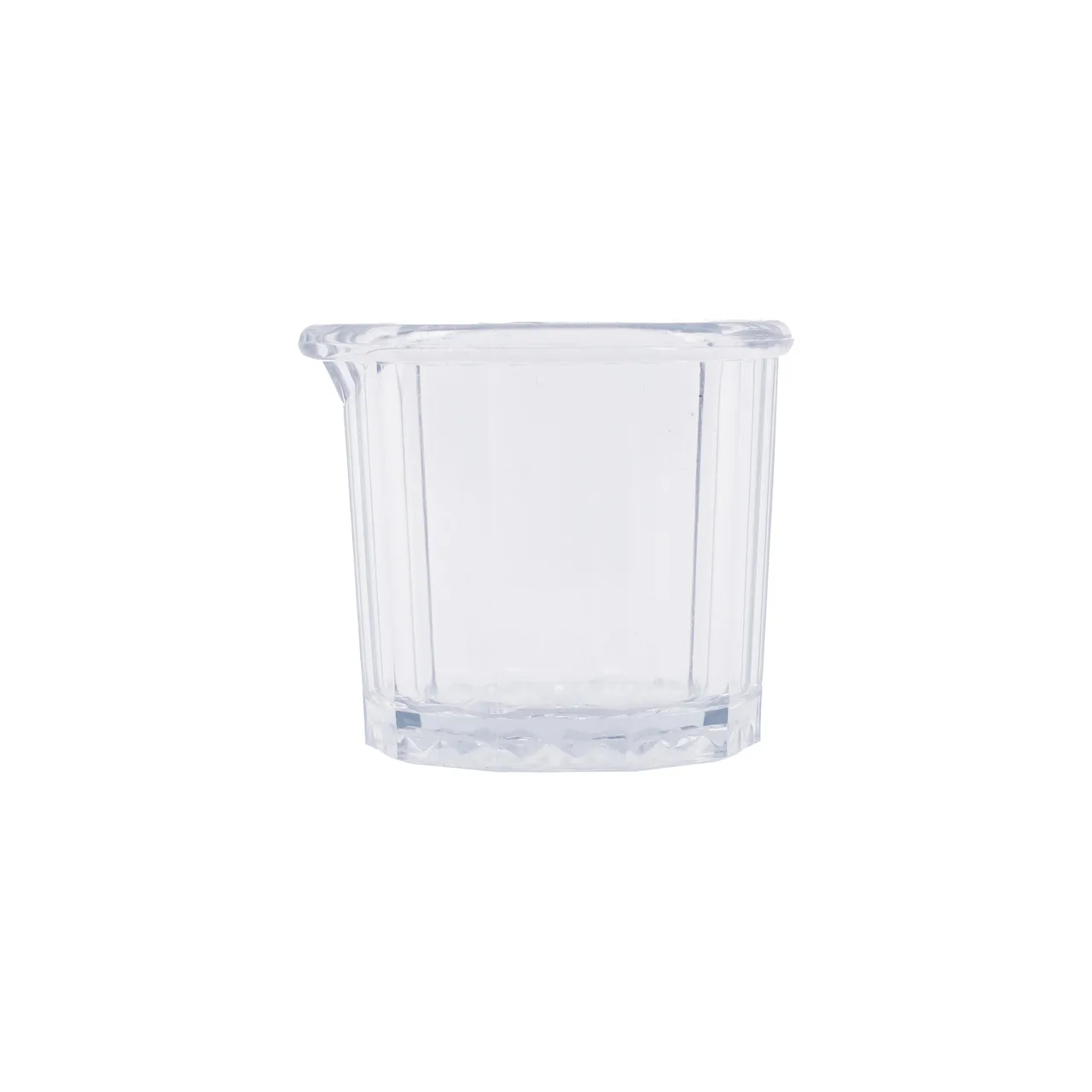CAC China SPPL-2 - 2 oz Clear SAN Plastic Creamer Pitcher, BPA‑Free, NSF Certified, 24/Pack
