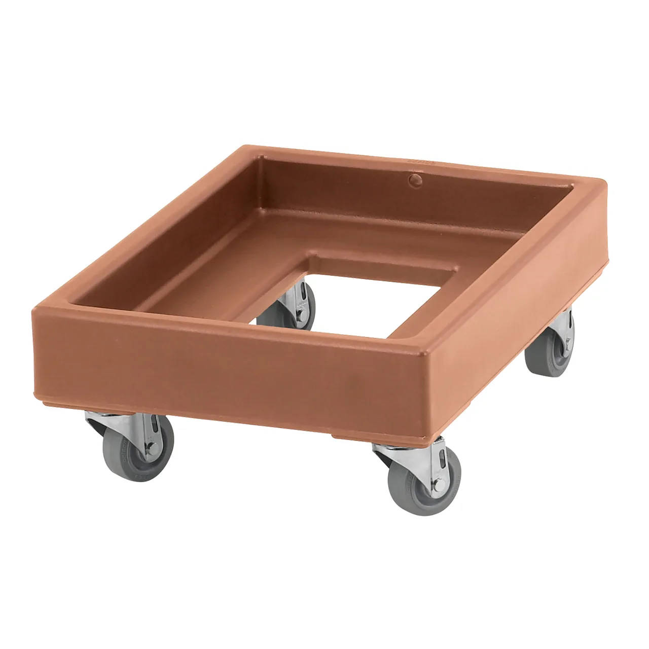 Cambro CD1420157 Coffee Beige Camdolly for #10 Can Cases and 14" x 19" Milk Crates