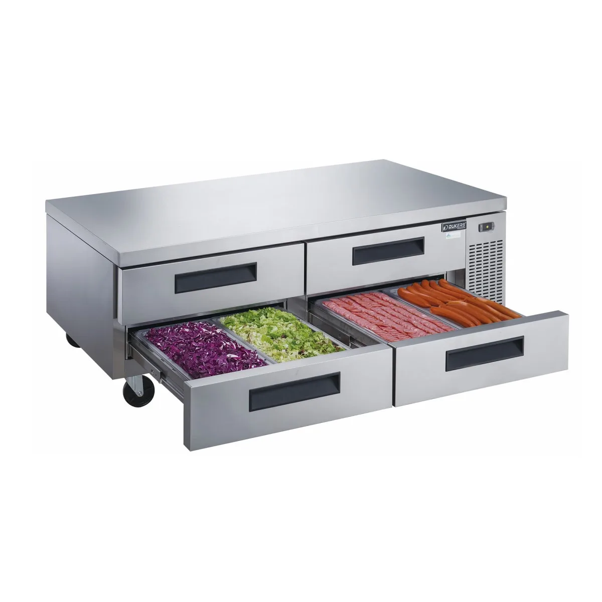 Dukers DCB72-D4 72" Chef Base w/ (4) Drawers - 115v