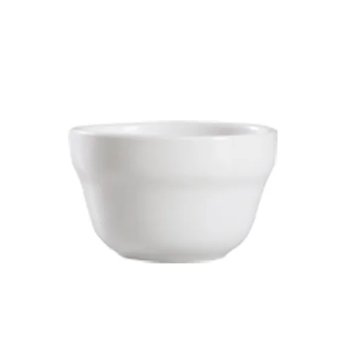 CAC China 101-4 - Bouillon Cup, 7.25 oz, 4" Dia x 2.5" H, Porcelain Bone White - 1 Dozen