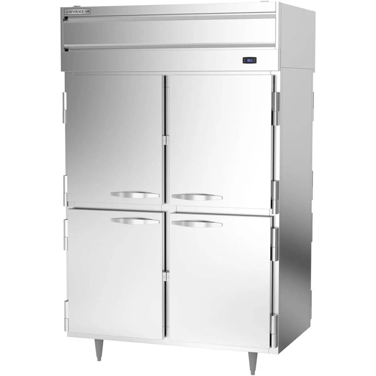 Beverage Air PH2-1HS-PT 2-Section “8” Half Height Solid Door Heated Holding Cabinet, 43.3 cu ft, Stainless Steel