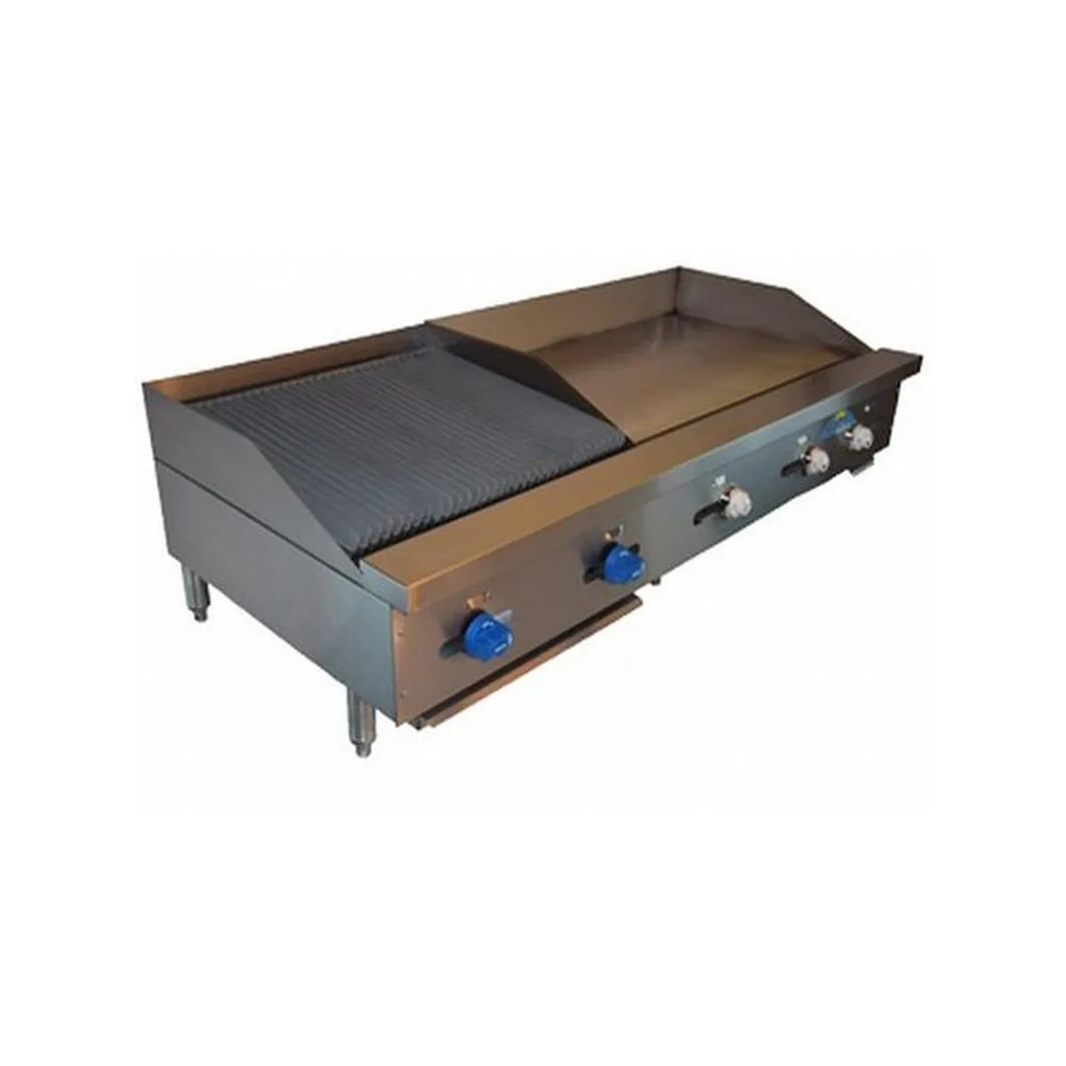 Comstock-Castle 3254-30-2RB 54" Countertop Gas Griddle/Charbroiler Combination, 132.000 BTU