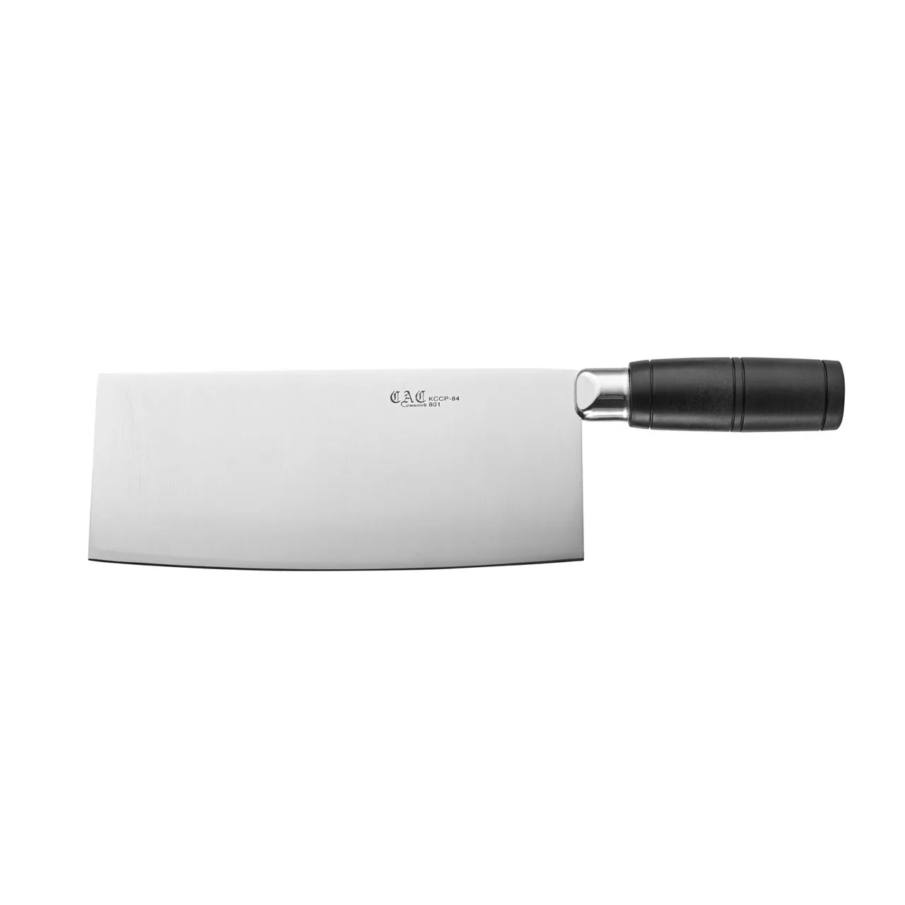 CAC China KCCP-84 Cleaver Knife, 8" Stainless Steel Blade, 12" Length, POM Handle